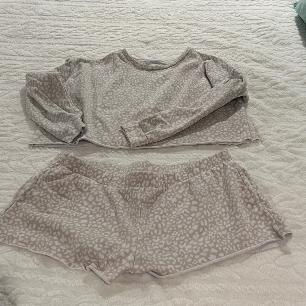 Leopard Print Lounge Set